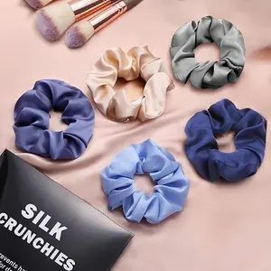 Satin Scrunchies for Women, Soft Than Silk for Hair, Fashion Ties and Bands for Thin | Thick Hair Styling