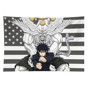 Megumi Fushiguro Flag Anime JJK: Jujutsu Kaisen Banner Outdoor Decor Decoration Garage Flags Tapestry Flag summerwins