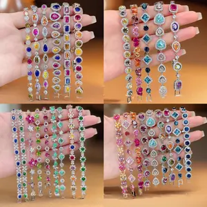 Dopamine Zircon Geometric Clasp Bracelet DDSL0015 Exquisite Ultra-Shiny Wristband Light Luxury High-End Fashion Versatile Women's Jewelry