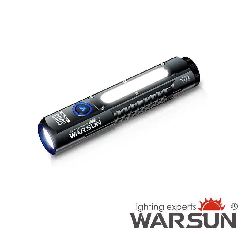 WARSUN Rechargeable Flashlight High Lumens, Super Bright Flash Light, Powerful Handheld LED Flashlight with 8 Lighting Modes, Portable Waterproof Flas