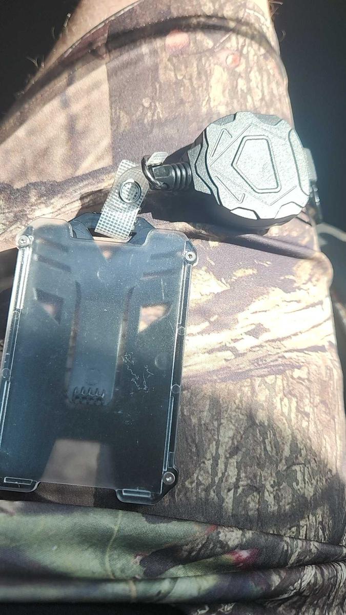 Item: Black, Badge Reel & Card Holder