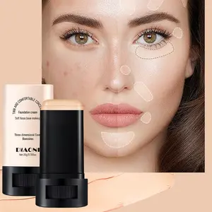 Full coverage concealer is applied smoothly to cover blemishes and pockmarks, lasting natural makeup effect Concealer foundation hybrid