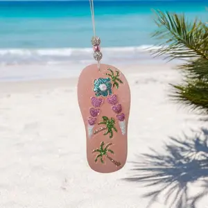 Beach Theme Flip Flop Scented Car Freshie