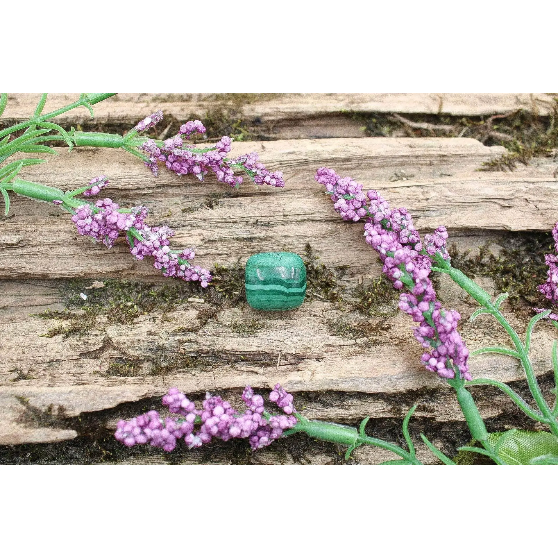 Malachite Bead (ml-03) 16.5mm x 16mm