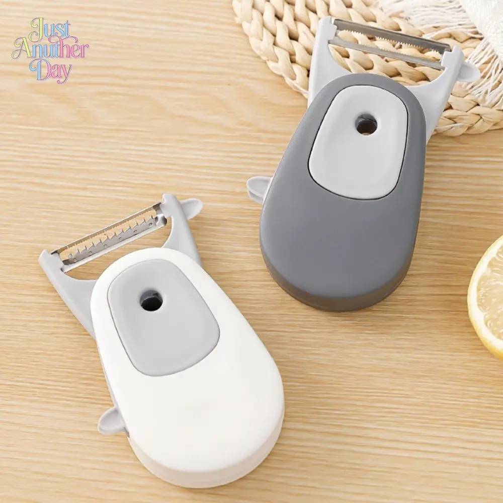 3-in-1 Portable Fruit Peeler, Retractable Vegetable Peeler, Multifunctional Pocket Peeling Tool for Cucumber, Potato, Apple, Compact Outdoor Kitchen Gadget
