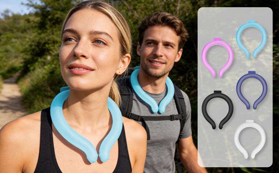 Neck Cooling Tube with ColdInsulated Bag Reusable for OutdoorIndoor Activities Freeze Below 64°F Summer Essential for Hot WeatherRelief,Summervibes,Mother's Day,Gifttiktok shop spring glow up outdoorfun，neck cooling ring， outdoor sport