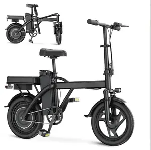 14" Mini E-Bike|500W(Peak 750W) Pure AluminumFrame|22Mph Top Speed |Up to 40 Miles Range Perfectfor Campus Commutes, Grocery Runs, or Leisure Rides NoMore Sweating - Electric Assist for Smooth Hills & LongDistances!