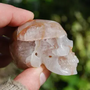 2in Hematoid Fire Quartz Crystal Skull