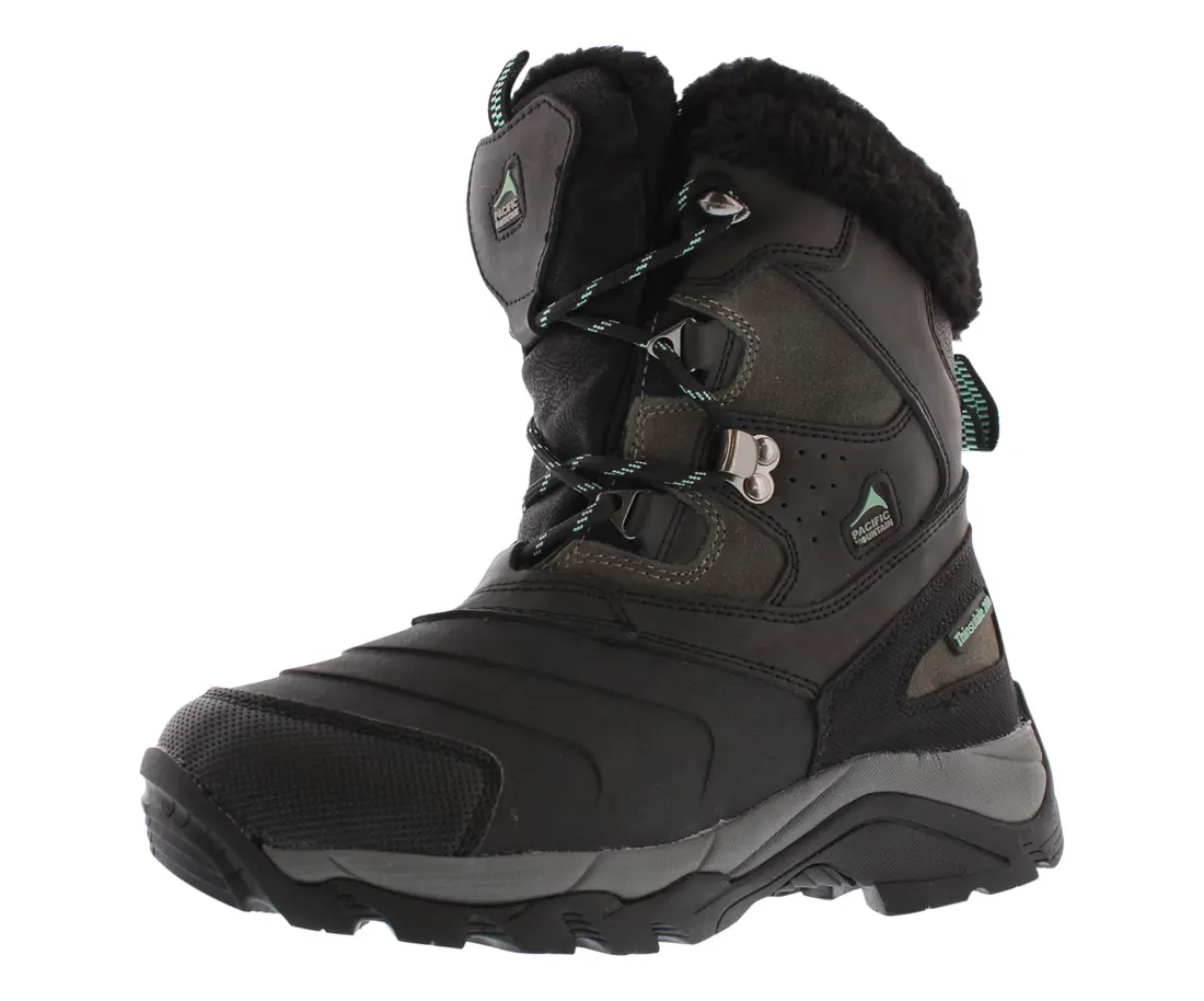 Pacific Mountain Women's Steppe Fashion Snow Boots, Water-Resistant Winter Shoe for Cold Weather Conditions, Footwear