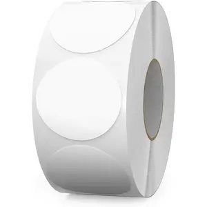 1000 count Color Coding Round Stickers 1.5 Inch Vinyl White Dot Sticker Removable Writable Circle Labels for Inventory Garage  Price Tags