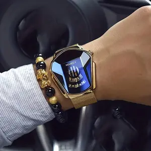 Turntable Men's Watch Personality Large Dial Quartz Watch Men's Racing Steel Belt Suit classic  watch luxury  exquisite watches