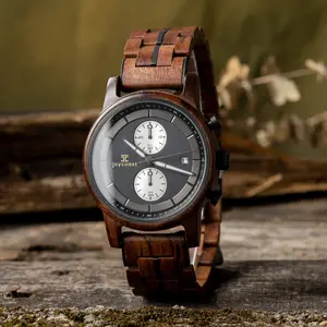 Artemis Black Walnut Chronograph Watch
