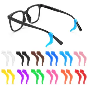 12 Pairs/5 Pairs Eye Glasses Ear Grippers Suitable for Children's Adult Sports Glasses Clips Glasses Ear Clip Hooks