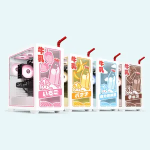 Ironside Computers Milkbox PC Case - Kawaii Milk Carton Design ATX Mid-Tower