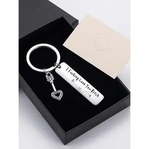 Best Friend Keychain for Women – I Fking Love You Engraved BFF Key Chain, Birthday anniversary Friendship Gift for Bestie and sister