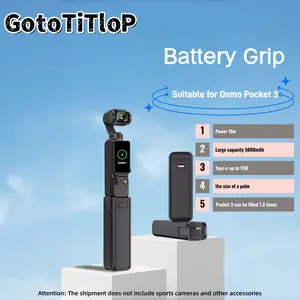 Selected Dji Pocket 3 Portable Charging Handheld Controller, Extended Battery Life, Compatible with Dji Pocket 3, Essential Accessory, Compact