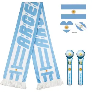 Premier League Soccer Fan Gift Kit - HD Double-Sided Scarf, Cheer Thunder Sticks, Temporary Tattoos, Kids' Soccer Accessories for Sports & Outdoor Game Day Party Gear