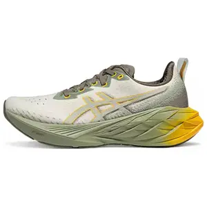 ASICS Novablast 4 Men's Low-Top Running Shoes with Cushioning, Bounce, Durability, Breathability, and Support in Yellow-Green Trending Shoes, House White Official Shoes to Get / Maison Mihara