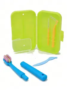 This comprehensive orthodontic care set includes specialized orthodontic toothbrushes, interdental brushes, space brushes, orthodontic bite blocks, and invisible orthodontic appliance extractors, all of which are readily available.