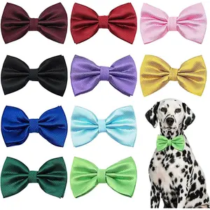 Large Dogs Collar Attachment Bow Ties Embellishment for Girls Boys Medium Dogs Puppies Cats Collar Charms Accessories Bulk Slides Bowties for Birthday Wedding Parties