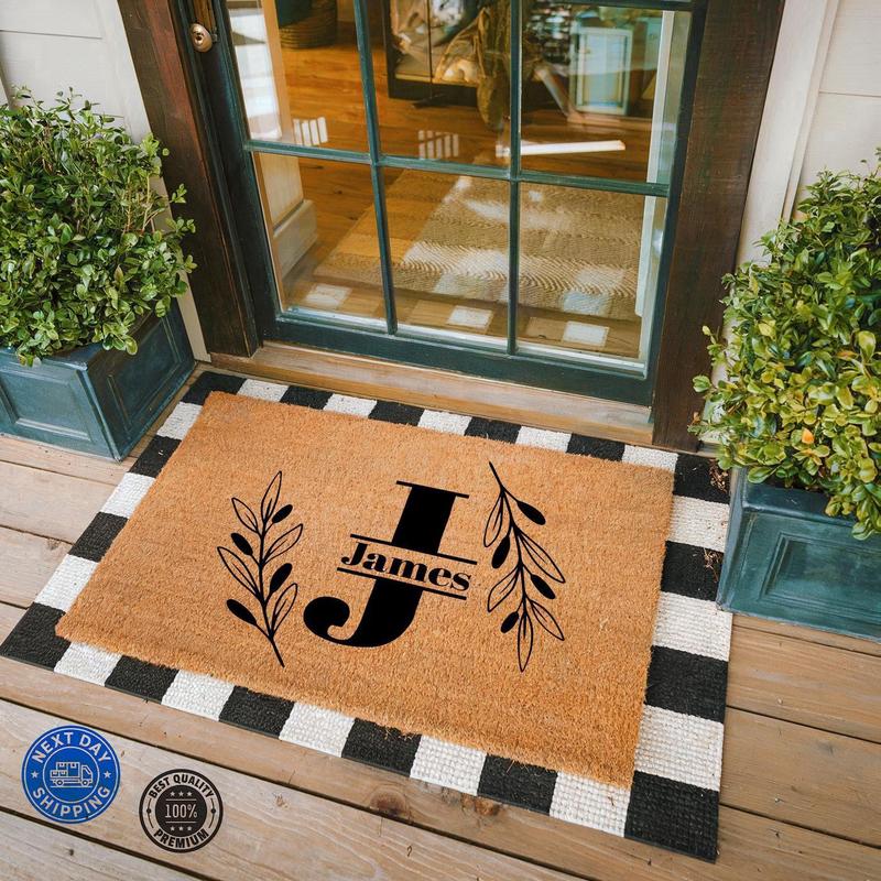 Custom Welcome Doormat,  New Home Decoration, Name Design Door Mat, Wedding Gift, Home Accessories, Front Door Mat, Personalized Gift