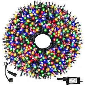 Christmas String Lights End-to-End Plug 8 Modes 108FT 300 LED IP55 Outdoor  UL Certificated Indoor Fairy Lights Garden Wedding Christma Trees Parties Decoration Multicolor