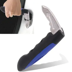 Car Handle Assist, Multifunction Auto Door Assist, Elderly & Handicapped Support, Window Breaker Emergency Tool, Grab Bar (Blue 1 PC)