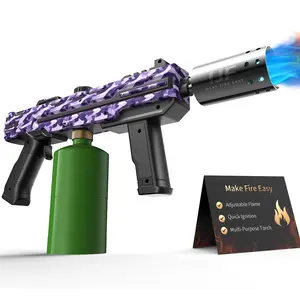 【FathersDayGift】IJF Propane Torch for BBQ & Grill, Adjustable Flame for Steak Searing, Charcoal & Fire Starter, Outdoor Cooking Torch Head (Tank Not Included) Baking Tools Baking Utensils Supplies