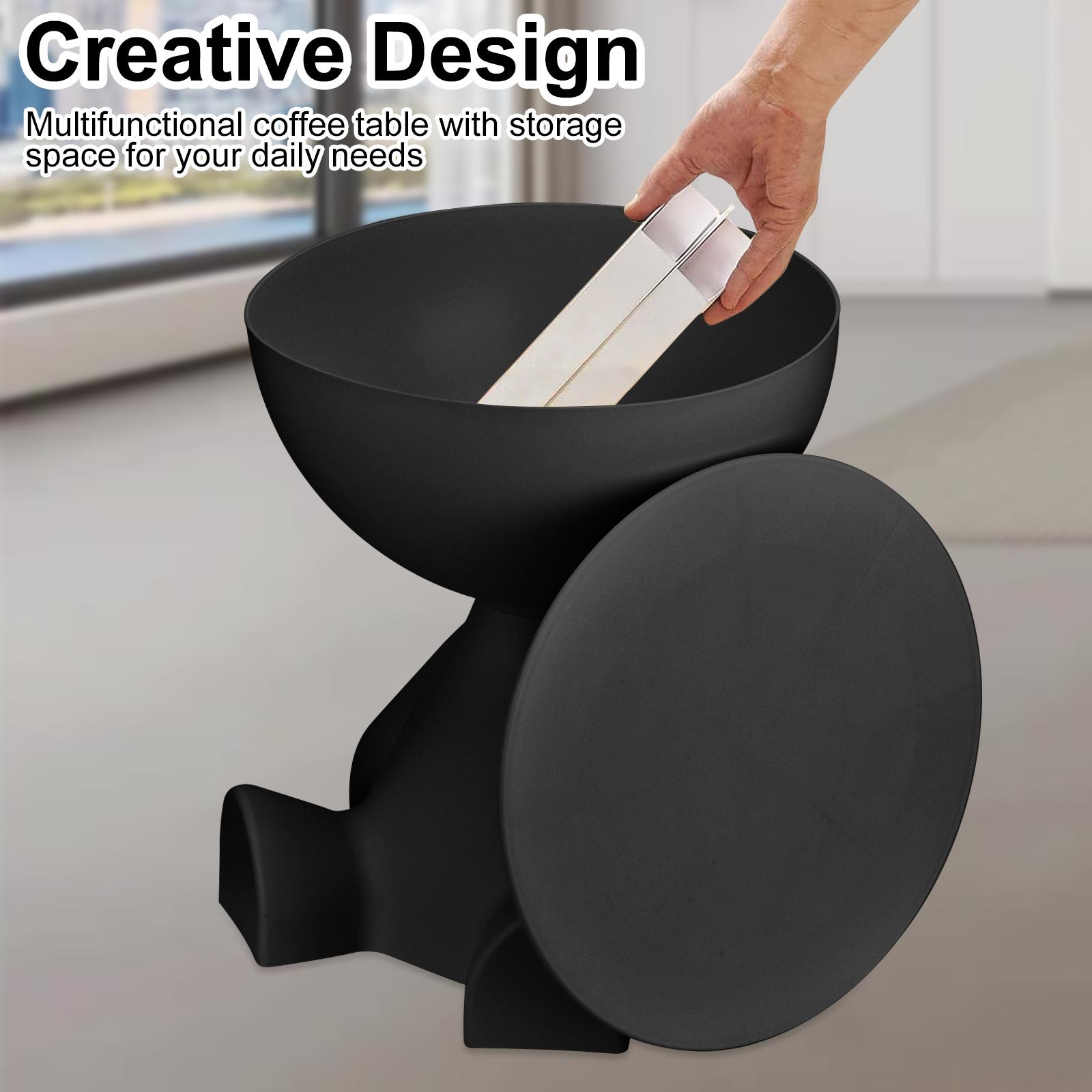 Circle Side Table, Bedroom Night Stand, Living Room End Tables, Small Space Furniture, Creative Couch Table, Bedside Nightstand for Small Spaces Modern Sofa Table for Living Room and Bedroom