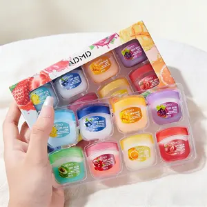 8-Pack Lip Balm Set with 8 Vibrant Fruit Flavors, Mini Portable Jars, Nourishing Moisturizing Lip Mask, Perfect Party Gift Choice
