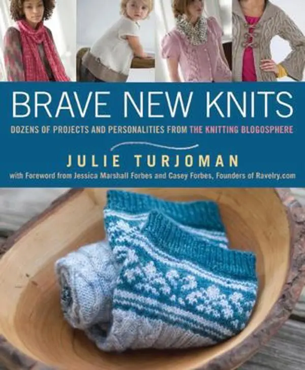 Used Book - Brave New Knits: 26 Knitting Designs, Hats, Sweaters, Shawls & Patterns with Blogosphere Personalities by Julie Turjoman (English Paperback), 26 Projects