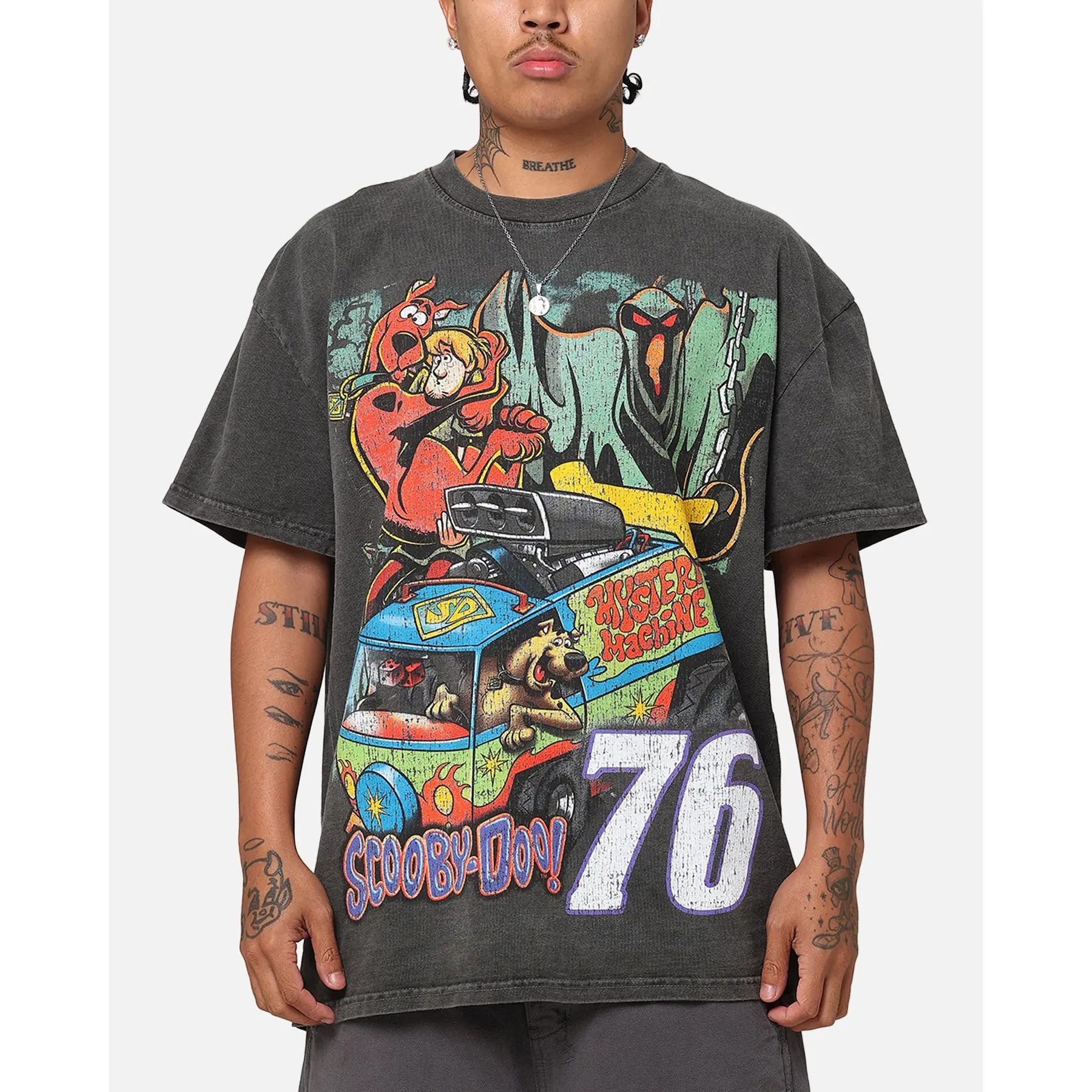 73Studio X Scooby-Doo Scooby-Doo Jumbo Heavyweight Vintage T-Shirt Black Wash