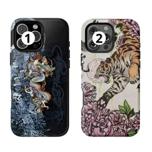 Fashion EdHardy Phone Case, iPhone 17 16 15 14 13 12 11 X 8 7  Pro Max/Pro/Mini, SAMSUNG GALAXY 21 S22 S23 S24 25 ULTRA PLUS  Shockproof Anti-Drop Protective Cases