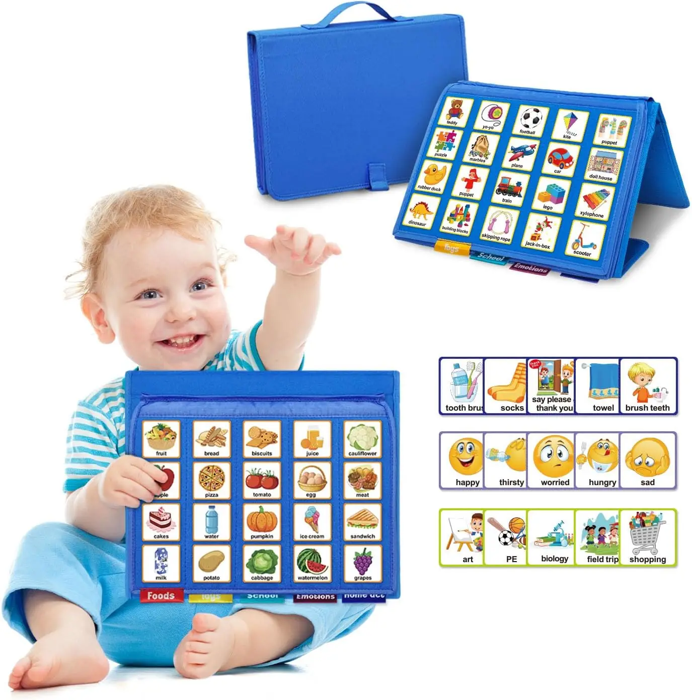 【TikTok Hot Sale】Montessori preschool education, communication books, busy books for young children, non-verbal communication boards, autism/children'