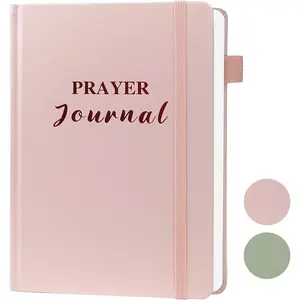 Pink Prayer Journal for Women, 60 Weeks Devotional Guided Bible Study Journal with Prompts Verse Scripture for Christian Men and Women