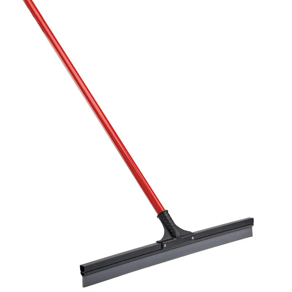 24 in.  High Power Multi-Surface Rubber Floor Squeegee with 60 in. Steel Handle