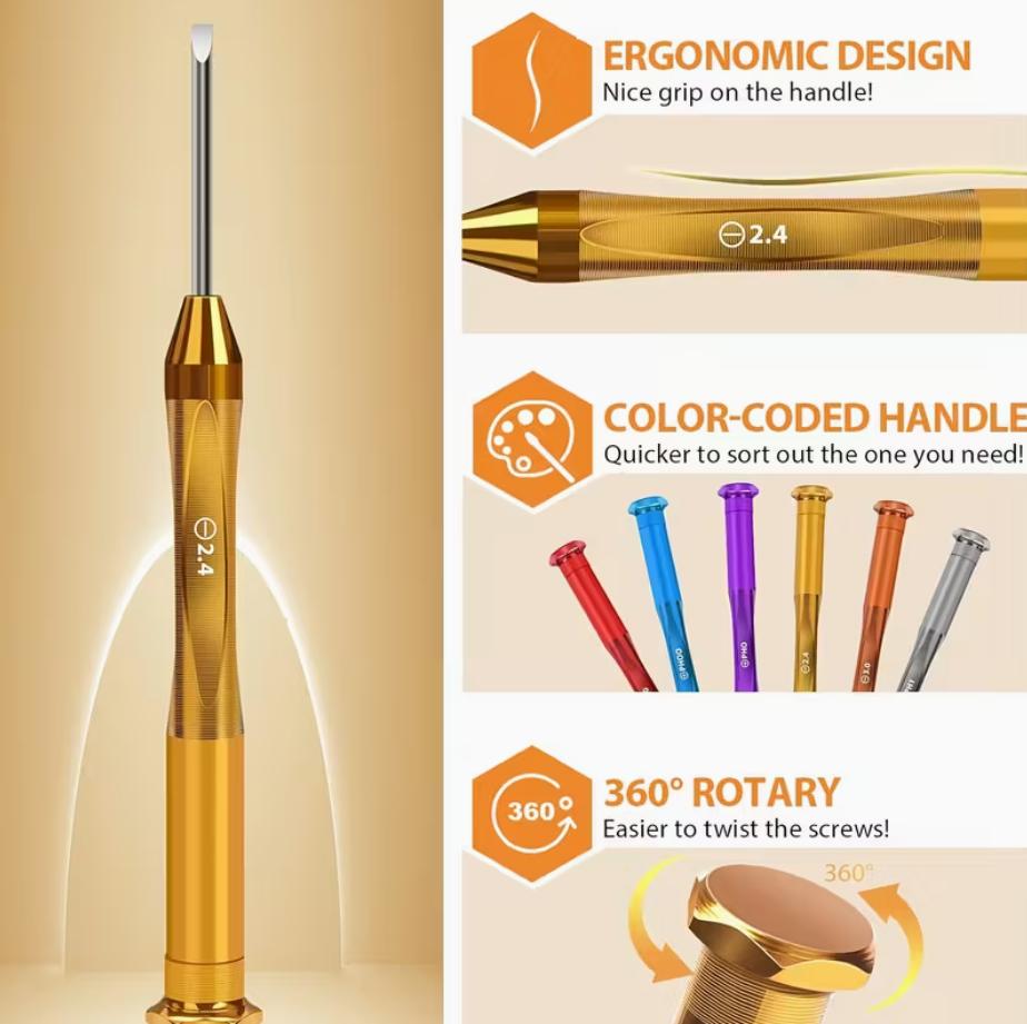 6PC Magnetic Small Screwdriver Set – Precision Mini Flathead & Phillips Screwdrivers for Eyeglasses, Watches, Electronics & Computer Repair | Cool CRV Gadget Tool Gift for Men | Christmas 2024 Ornament & DIY Gifts 6PC Magnetic Small Screwdriver Set – Precision Mini Flathead & Phillips Screwdrivers for Eyeglasses, Watches, Electronics & Computer Repair | Cool CRV Gadget Tool Gift for Men | Christmas 2024 Ornament & DIY Gifts