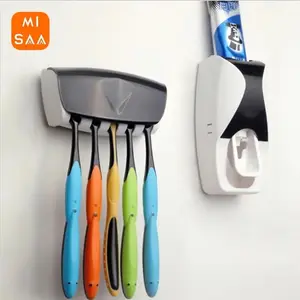 Toothbrush Holder New Automatic Auto Toothpaste Dispenser Bathroom Accessories Mounted Fine Toothpaste Squeezer For Bathroom Wall-mounted Wall-mounted Bathroom Wall-mounted Wall-mounted Adjustable Bathroom Plastic