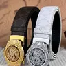 2026 New Belt Men's Automatic Buckle - Diamond USD Alloy Buckle, Casual Waist Belt, Rhinestone Buckles Belt, Letter Design Belt, Men's Daily Accessories, Casual Style Belts - Ideal Gift for Dad (Father's Day)