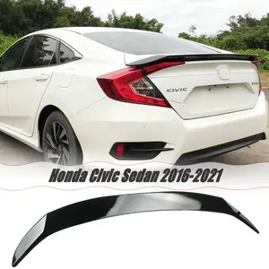 MUTUSAISI Rear Trunk Spoiler Wing For HONDA Civic Sedan 2016-2021 Decklid Lip Exterior Accessories