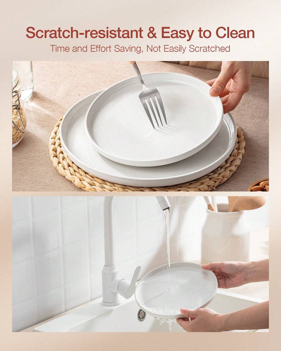 12 Pieces Dinnerware Sets, Dishes Set For 4, Plates And Bowls Set, Perfect For Your Friend For Housewarming, Thanksgiving, Christmas