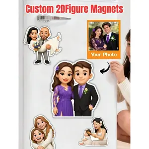 Customized Refrigerator Magnets, Personalized Photo Fridge Magnets For Kitchen Office Storage Cabinet Home Decor Gift Option