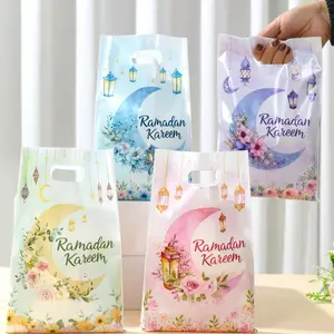 30/50pcs Ramadan Plastic Bags, Various Ramadan Style Shopping Bags, Ramadan Mubarak Storage Bags, Durable & Reusable
