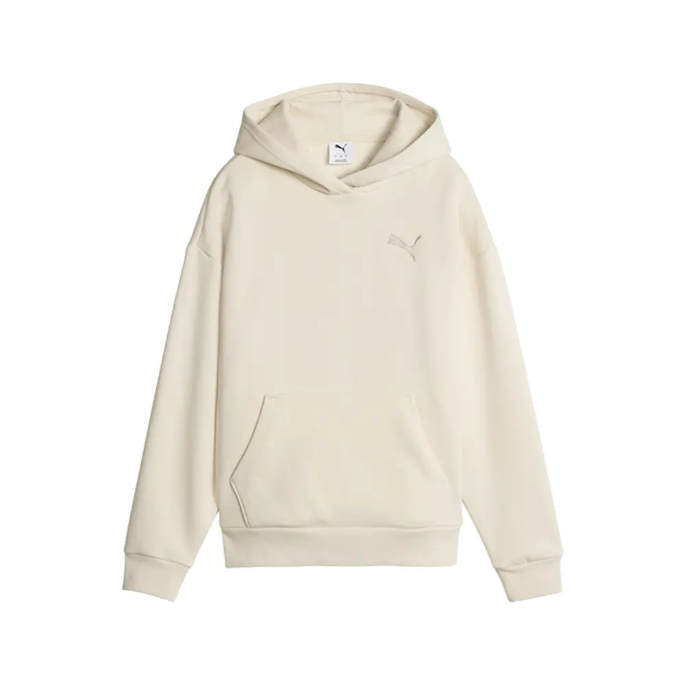 PUMA Womens Essentials Elevated Fleece Hoodie Casual Outerwear Casual - Off White