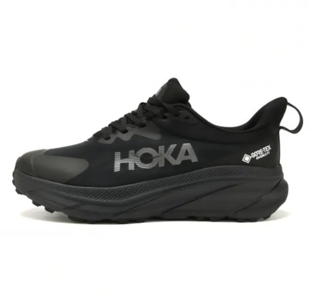 Unisex All Black Mesh Athletic Sneakers Shock Absorbing Thick Sole Breathable Daily Walking Running Shoes