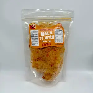 Sour & Spicy Mix Rice Paper 180g - Bánh Tráng Tứ Xuyên Chua Cay 180g - (Medium Spicy)