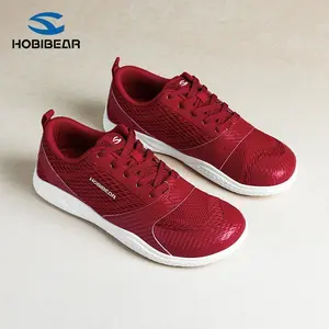 HOBIBEAR Unisex Wide Toe Flat-Bottomed Buckled-Free Campus Courtless Casual Trainers - Breathable Mesh & Synthetic Leather Athletic Walking Shoes, Lightweight Rubber Sole Daily Footwear