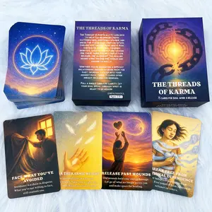 Empathous Karmic Healing Oracle Cards for Beginners 75 Shadow Work and Soul Growth Oracle Deck for Releasing Past Wounds Emotional Healing Spiritual Awakening and Inner Transformation