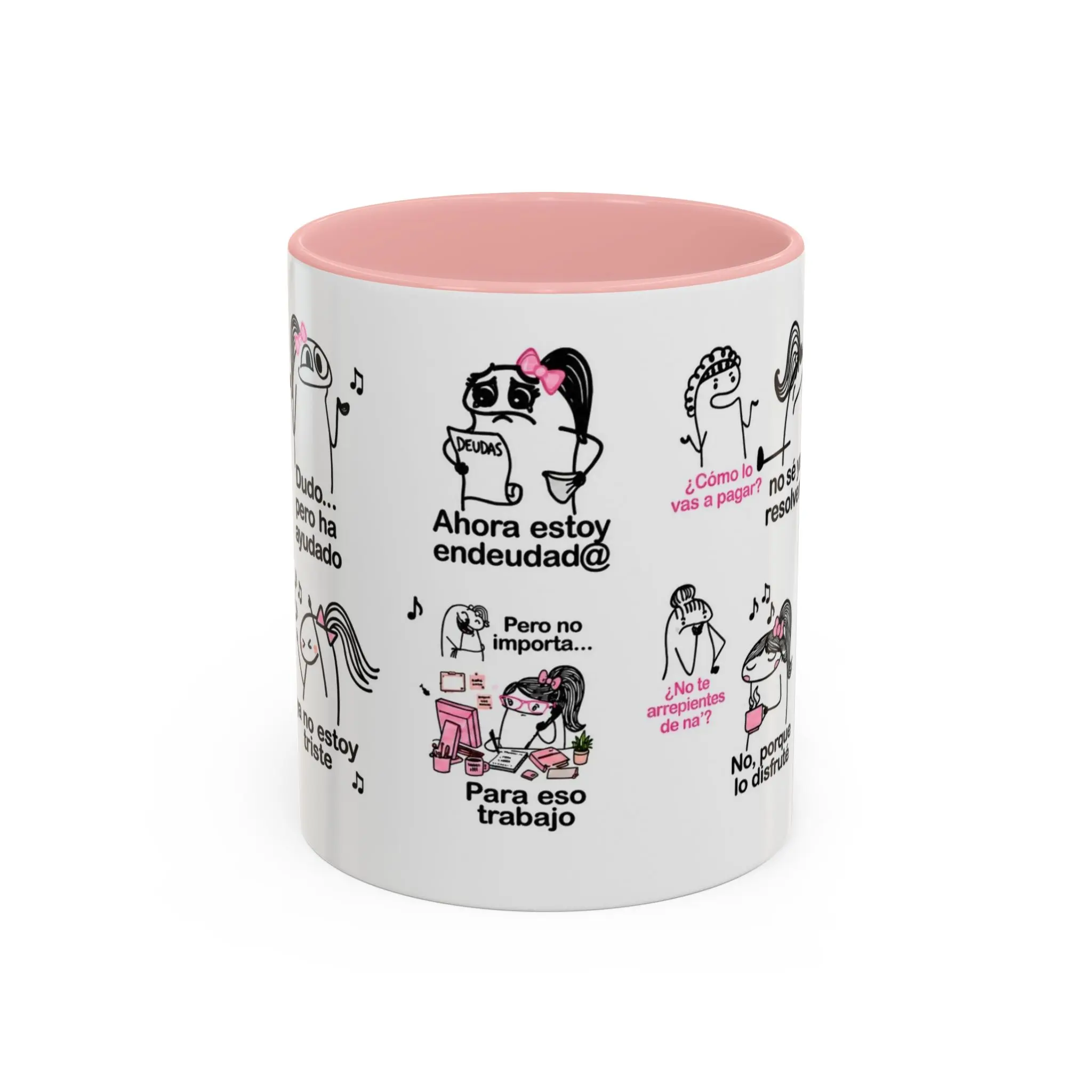 Spanish Sassy Stick Figure Sayings Mug | Accent Coffee Mug