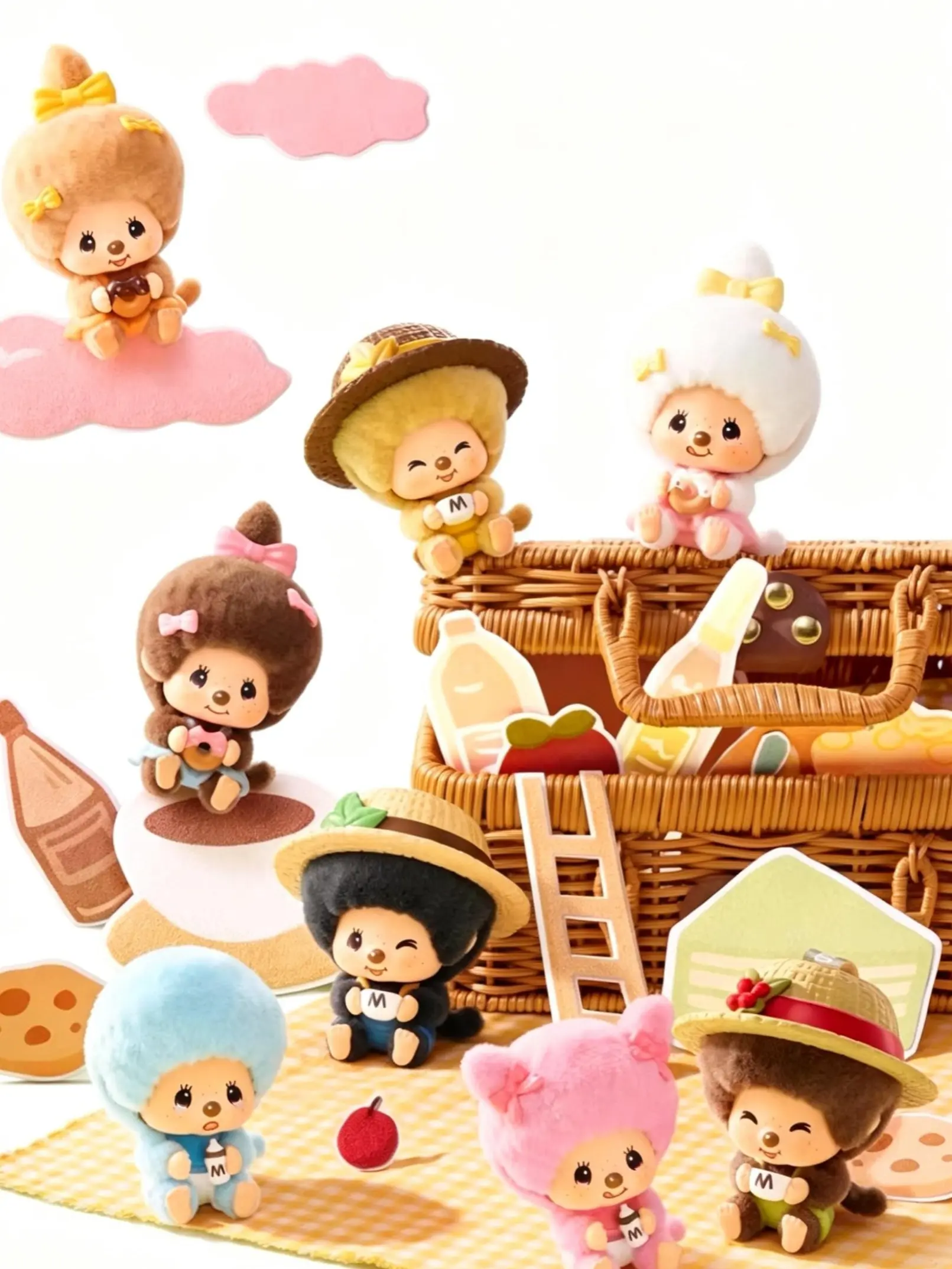 Monchhichi Monmon Farm Collection Face- changing Surprise Series